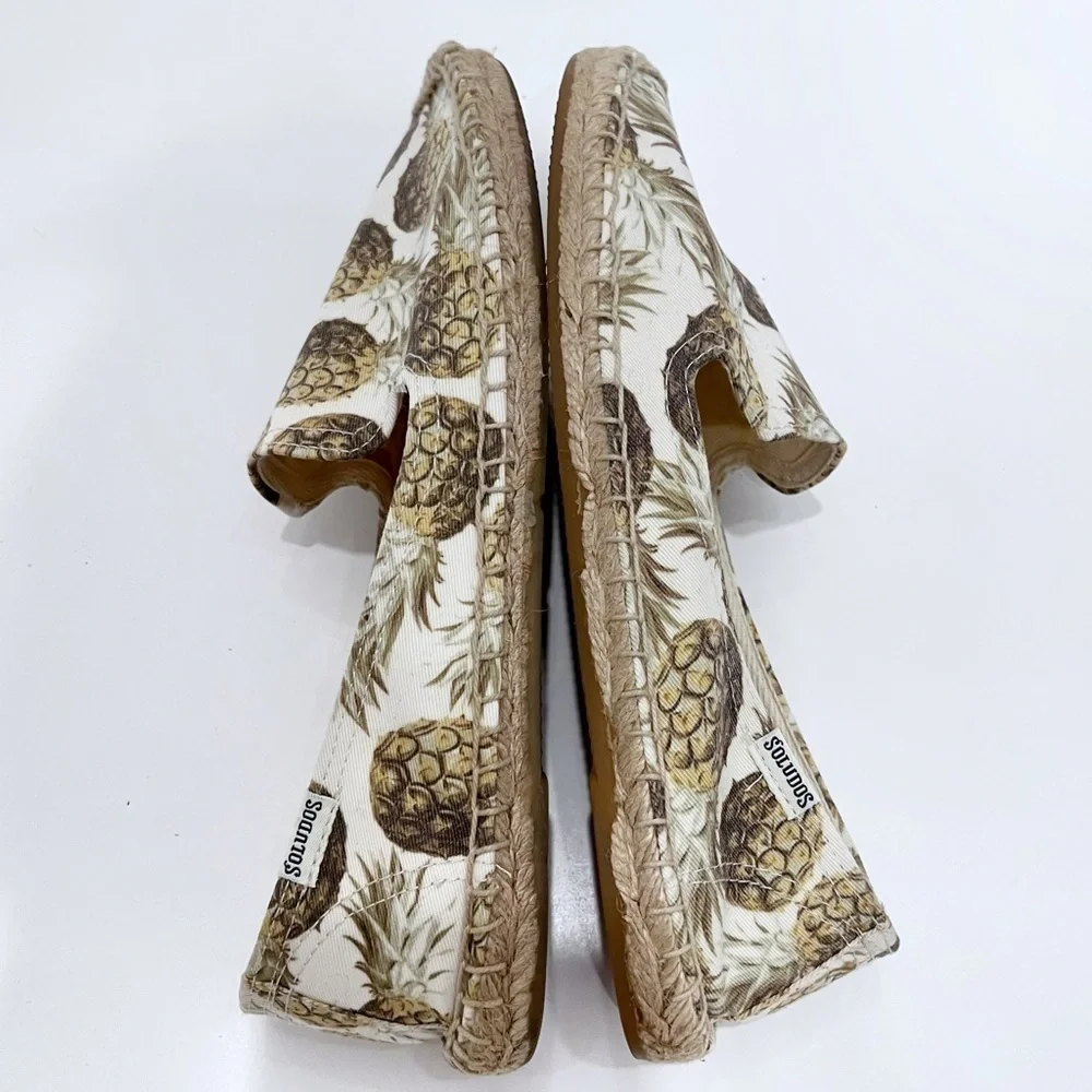 Soludos Pineapple Print Espadrilles Size 8